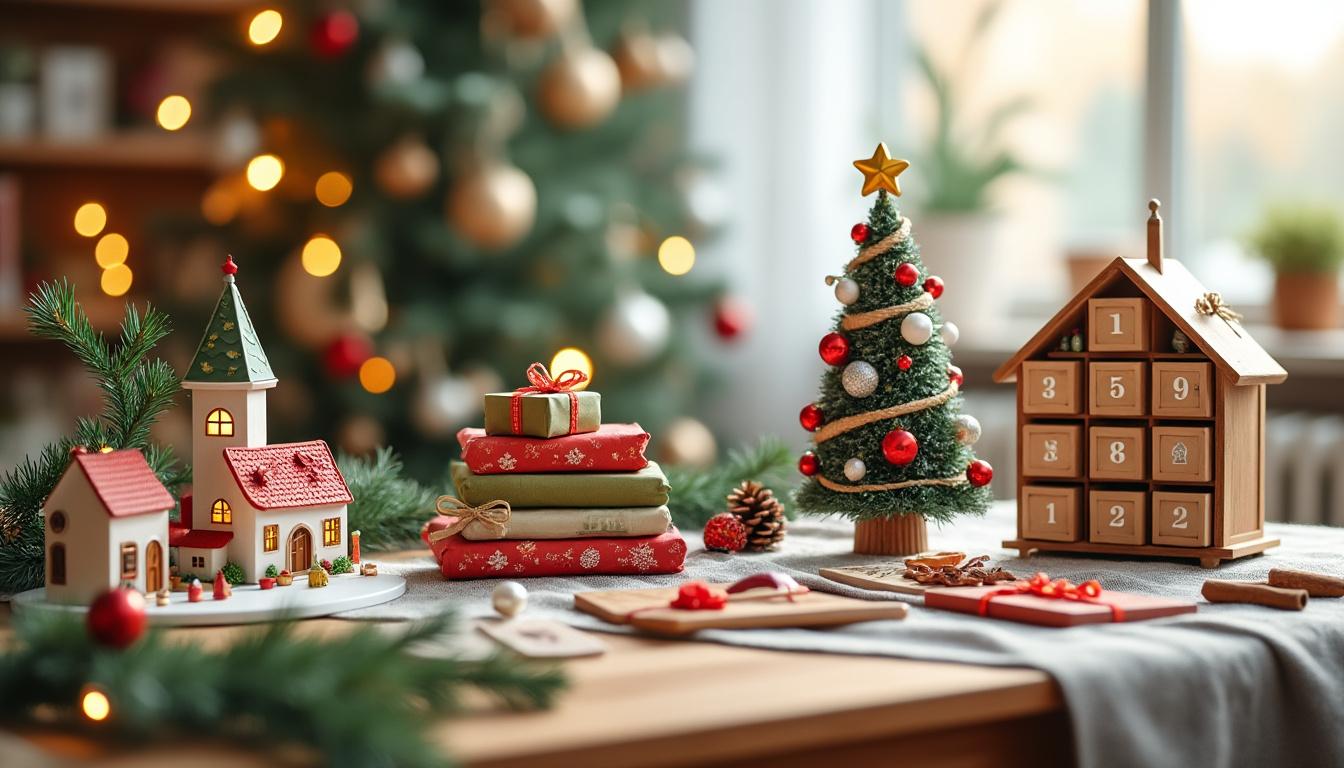 explorez notre sélection unique de calendriers de l'avent originaux, parfaits pour émerveiller et faire patienter vos enfants jusqu'à noël avec surprise et joie.