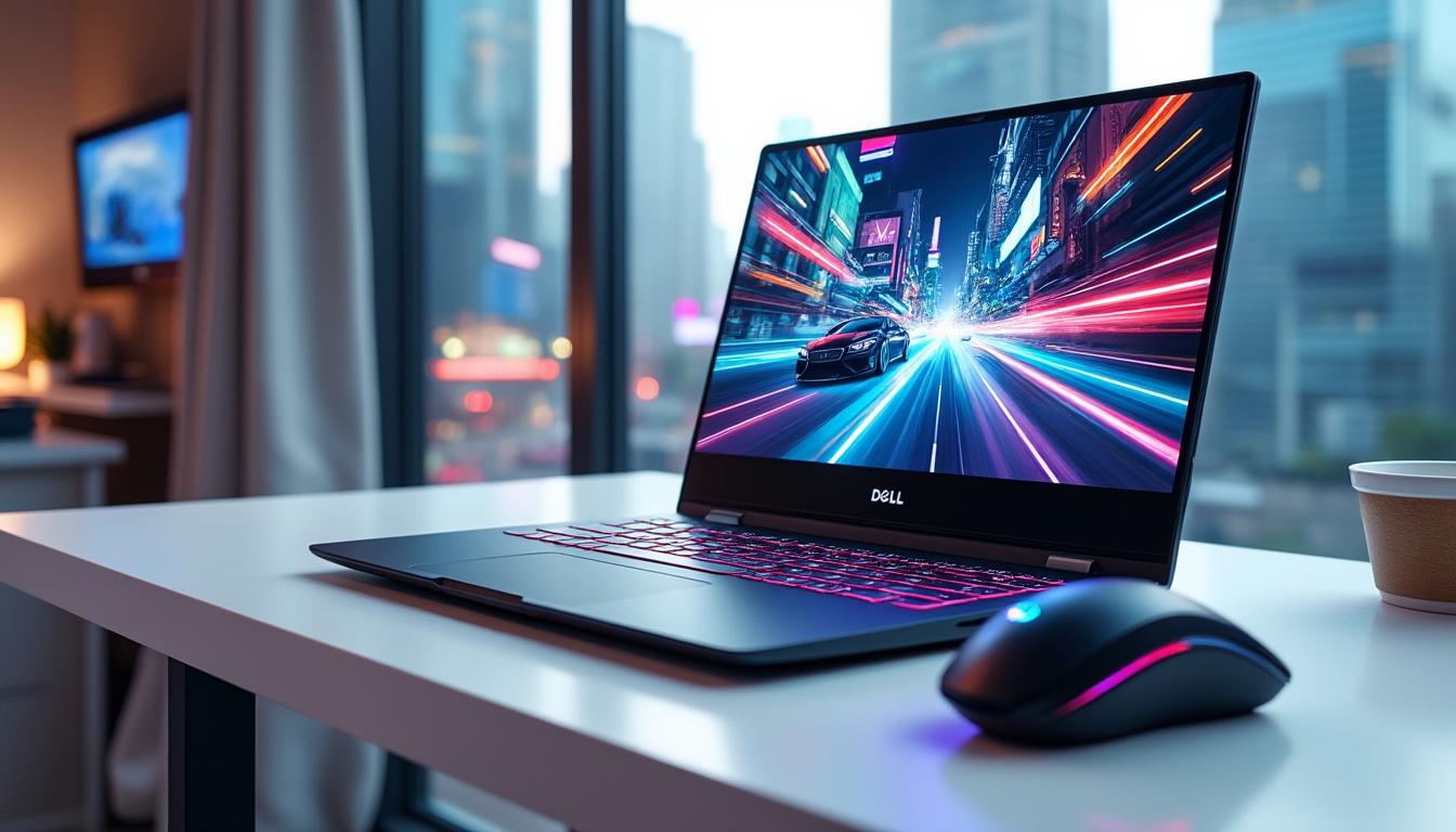 découvrez l'ordinateur portable dell 15 pouces léger, parfait pour les gamers en déplacement grâce à ses performances puissantes et sa portabilité exceptionnelle.