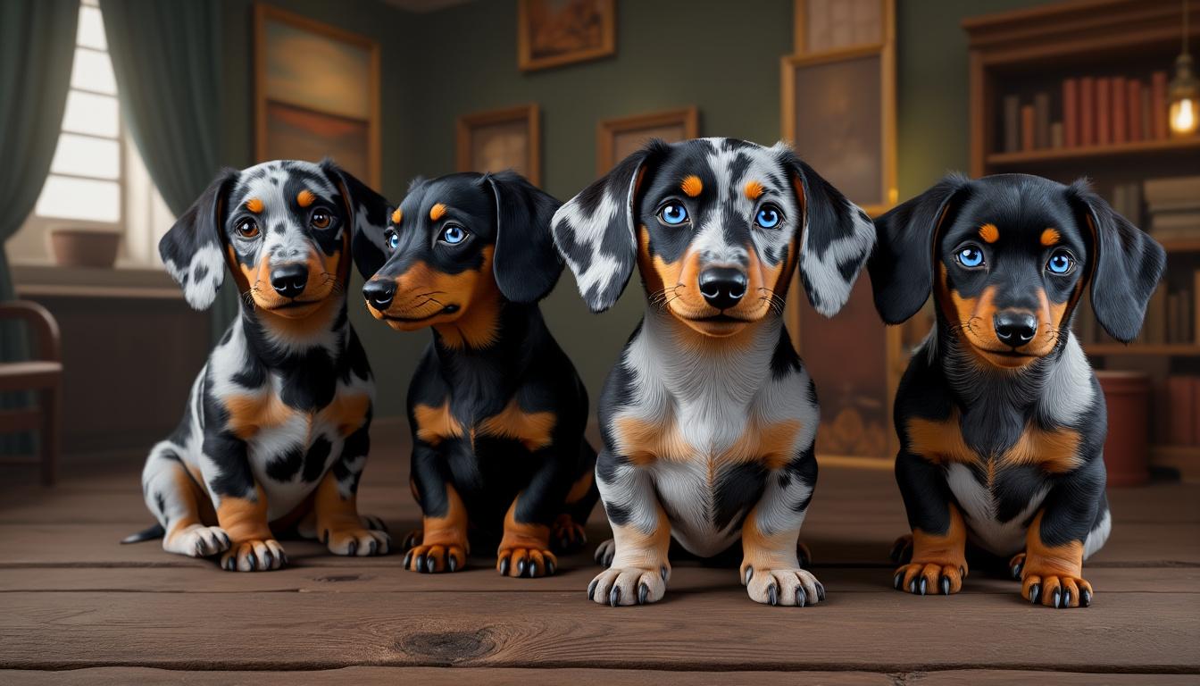 découvrez l'importance unique des teckels arlequin aux yeux bleus dans l'art et la culture, et comment ces chiens fascinants inspirent les artistes et les passionnés à travers le monde.