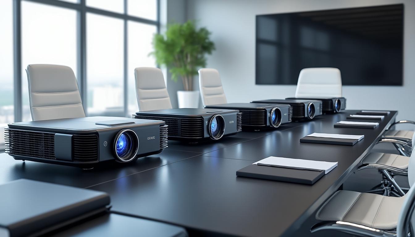 découvrez notre sélection des 5 meilleurs vidéoprojecteurs bureautique led, idéaux pour une salle de réunion performante et professionnelle.