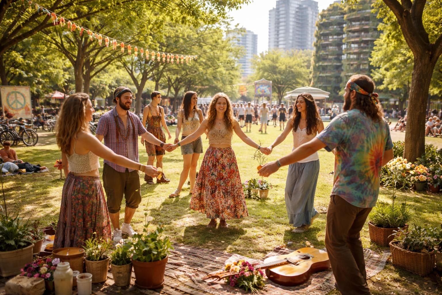 découvrez comment les valeurs des mouvements hippies influencent et s'intègrent dans le monde moderne, en promouvant la paix, la liberté et la connexion à la nature.