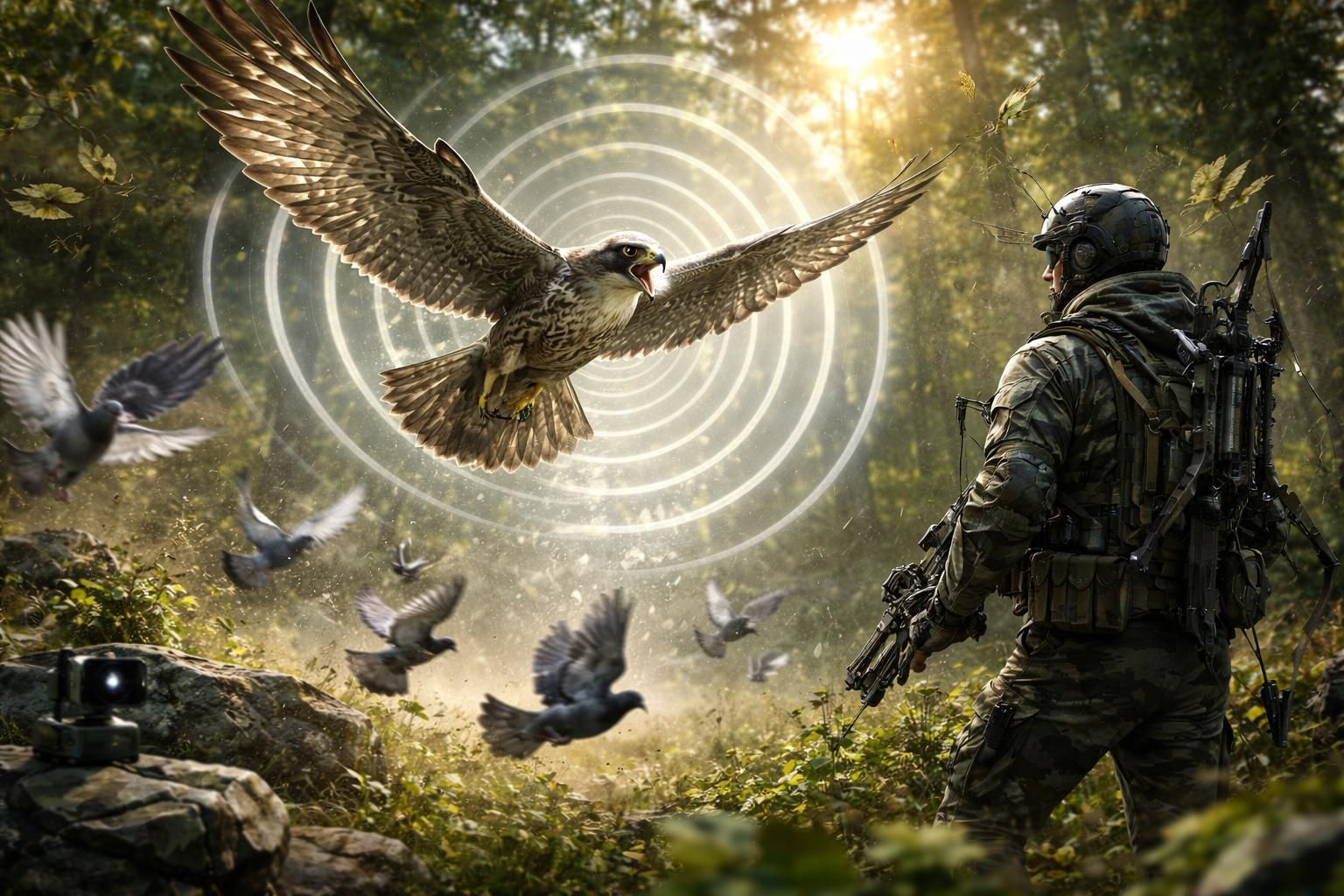 Comment le cri du faucon pour chasser les pigeons a révolutionné les méthodes de chasse modernes