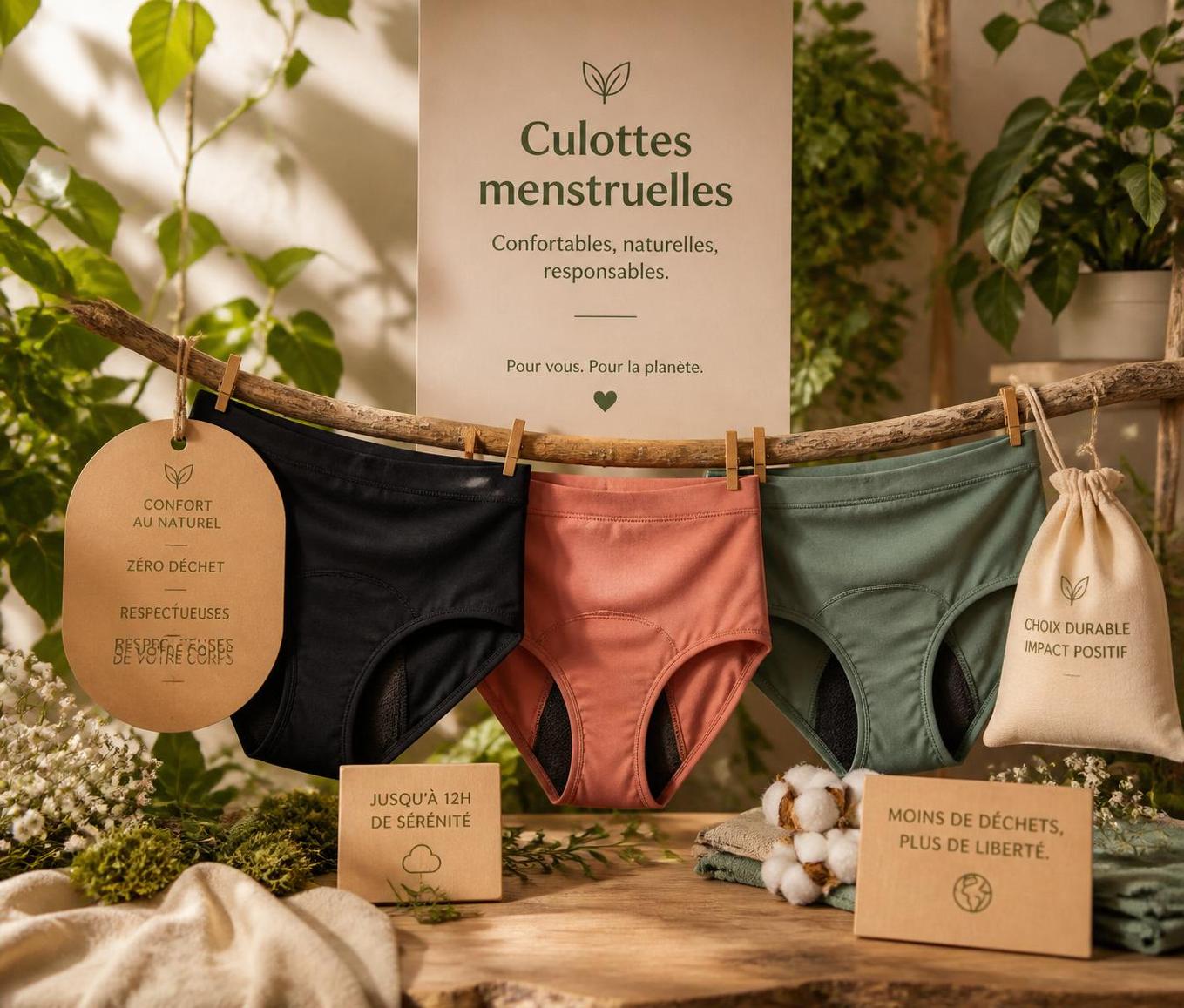 découvrez notre guide complet pour bien choisir vos culottes menstruelles, alliant confort, absorption et respect de l'environnement.