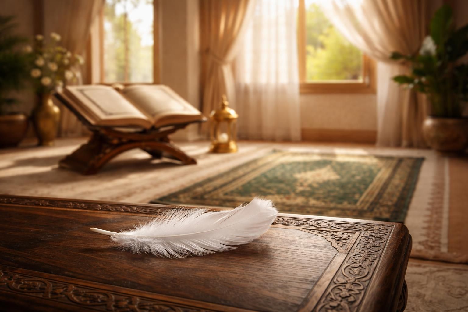 Découvrez la signification dans l&rsquo;islam de trouver une plume à l&rsquo;intérieur de sa maison et ses implications