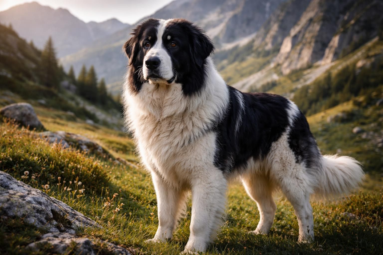 Les caractéristiques fascinantes du chien patou noir et blanc