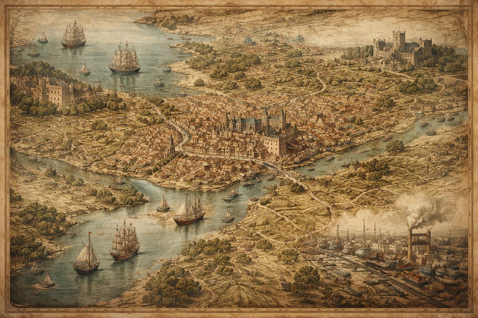Plongée dans l’histoire de Nantes sur une carte de France : un voyage à travers le temps