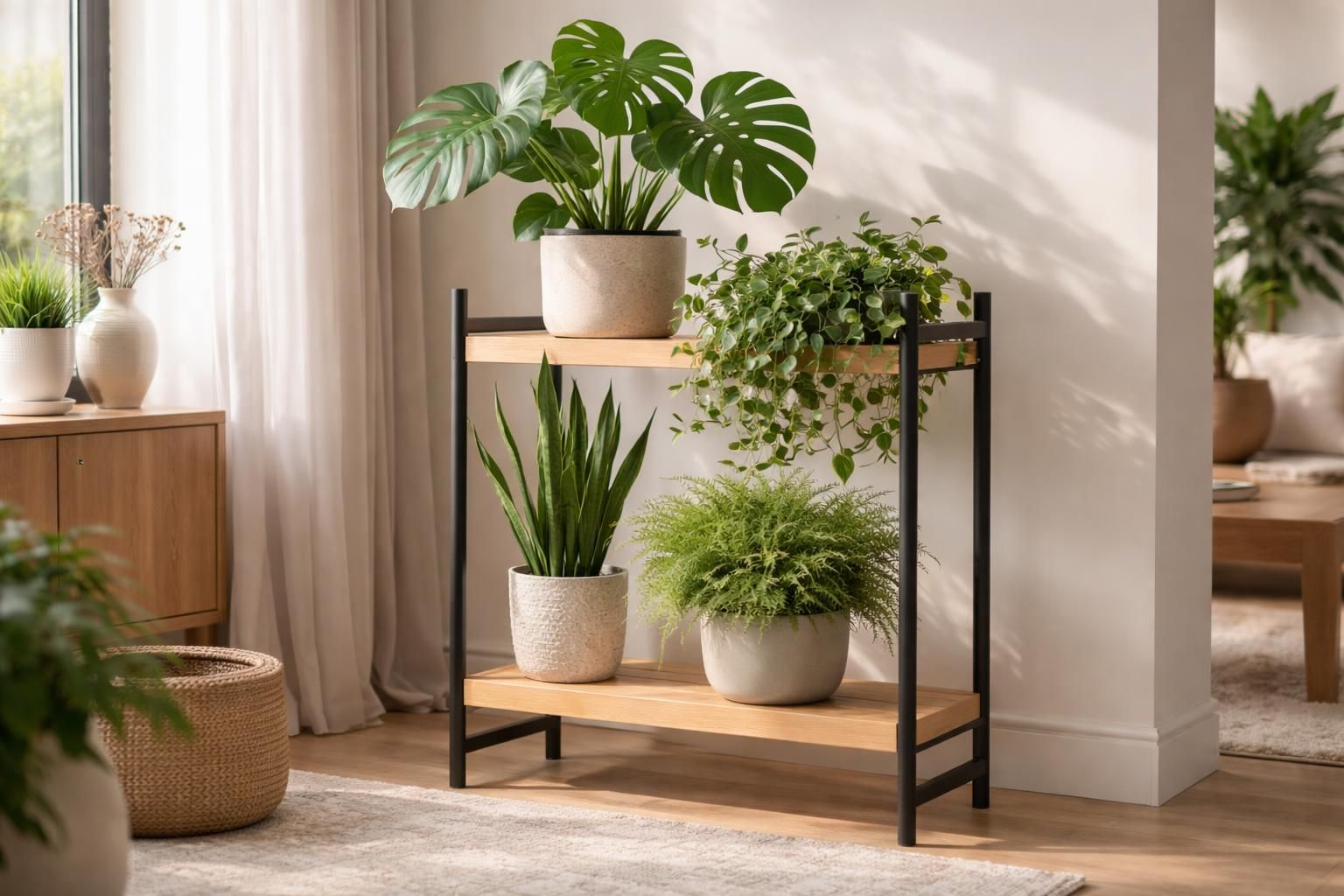 Porte-plante élégant pour une déco végétale réussie