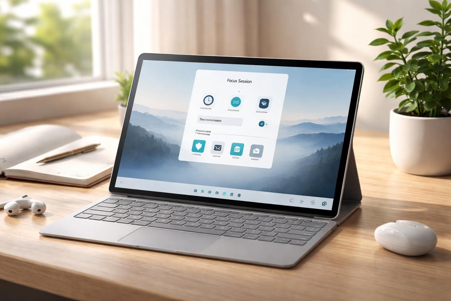 optimisez votre tablette windows avec une configuration 'séance' pour minimiser les distractions et ajuster facilement les réglages afin de rester concentré et productif.