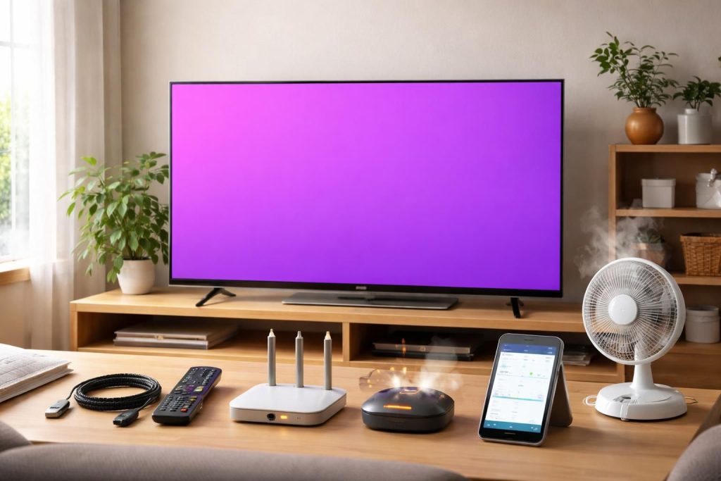 découvrez les 5 principales causes d'un écran de télévision violet et les solutions pratiques pour résoudre ce problème rapidement et efficacement.